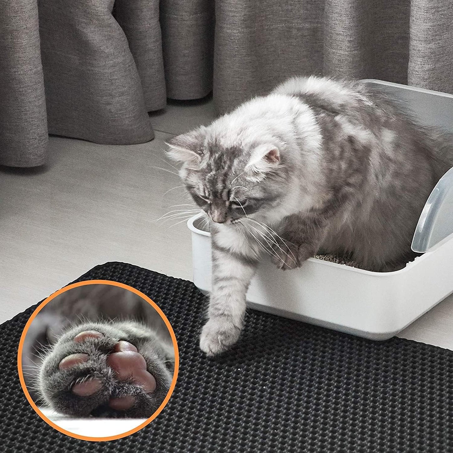 Conlun Cat Litter Mat: The Ultimate Mess-Free Solution for Happy Cats Less WasteEasier to Clean,Washable