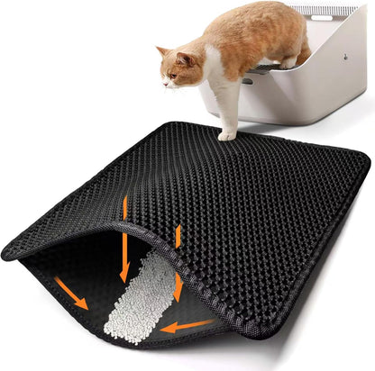 Conlun Cat Litter Mat: The Ultimate Mess-Free Solution for Happy Cats Less WasteEasier to Clean,Washable