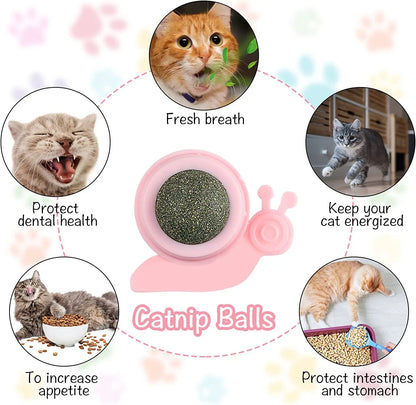 Toys Catnip Balls for Cats Wall Mounted