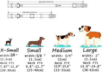 Christmas Dog Collar - Premium Adjustable Dog Collar for Small Medium Large Dogs (Christmas, S)